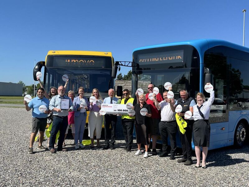 Umove A/S vinder prisen som “den bedste busoperatør” fra Midttrafik.🏆